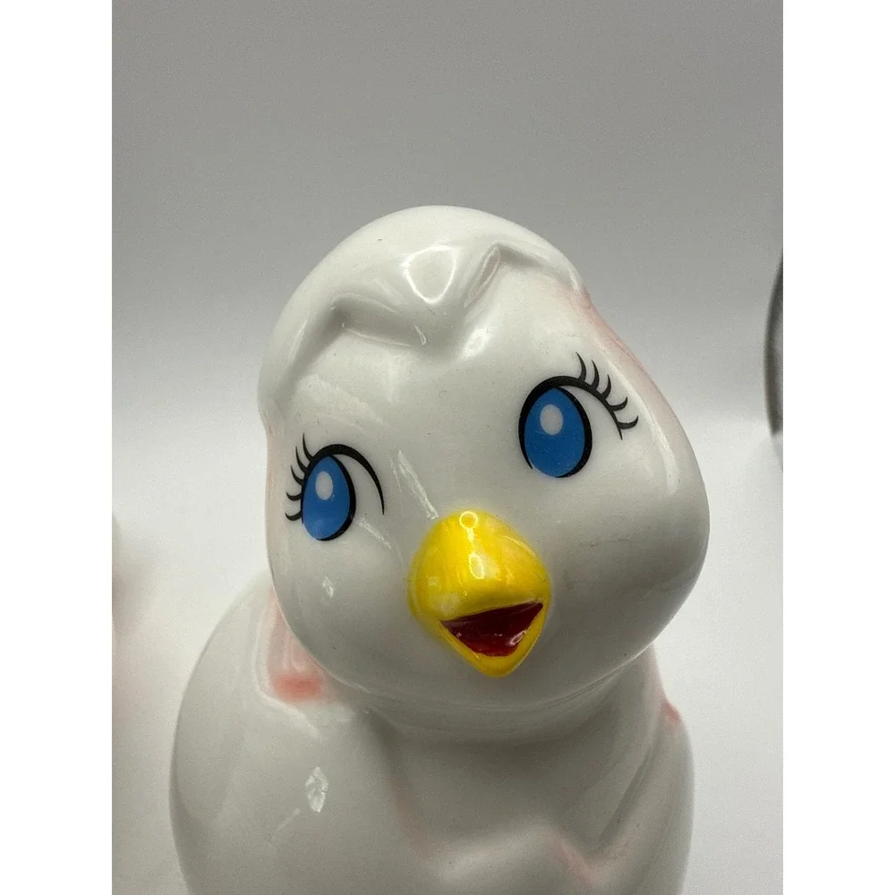 Target Ceramic Hatching Chick Easter Spring Decorative Figurines Set of 2 Red
